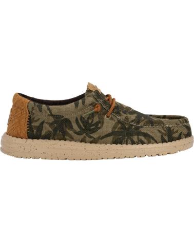 Sapato de vela de Homem HEY DUDE MOCASIN HOMBRE DUDE WALLY PALM JUTE VERDE