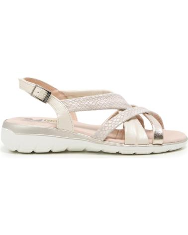 24 HORAS FLACHE SANDALEN 26500 MIT ÜBERKREUZTEN RIEMEN FARBE COTT BEIG VARIOS COLORES