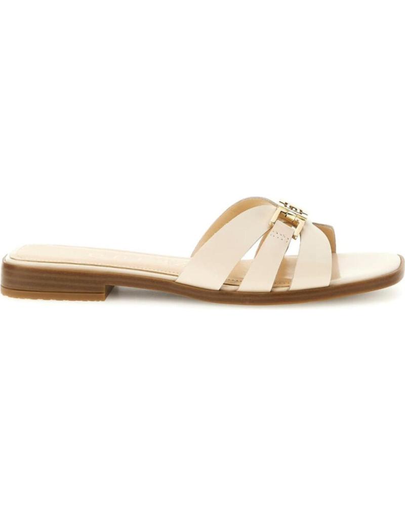 Sandálias de Mulher GUESS SANDALIA REALLA DE PIEL AUTENTICA CREAM