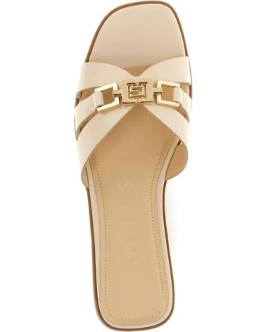Sandálias de Mulher GUESS SANDALIA REALLA DE PIEL AUTENTICA CREAM