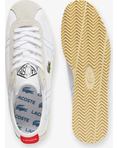 Sportif-De-Hombre-LACOSTE-ZAPATILLAS-CLUB-LOW-BLANCO