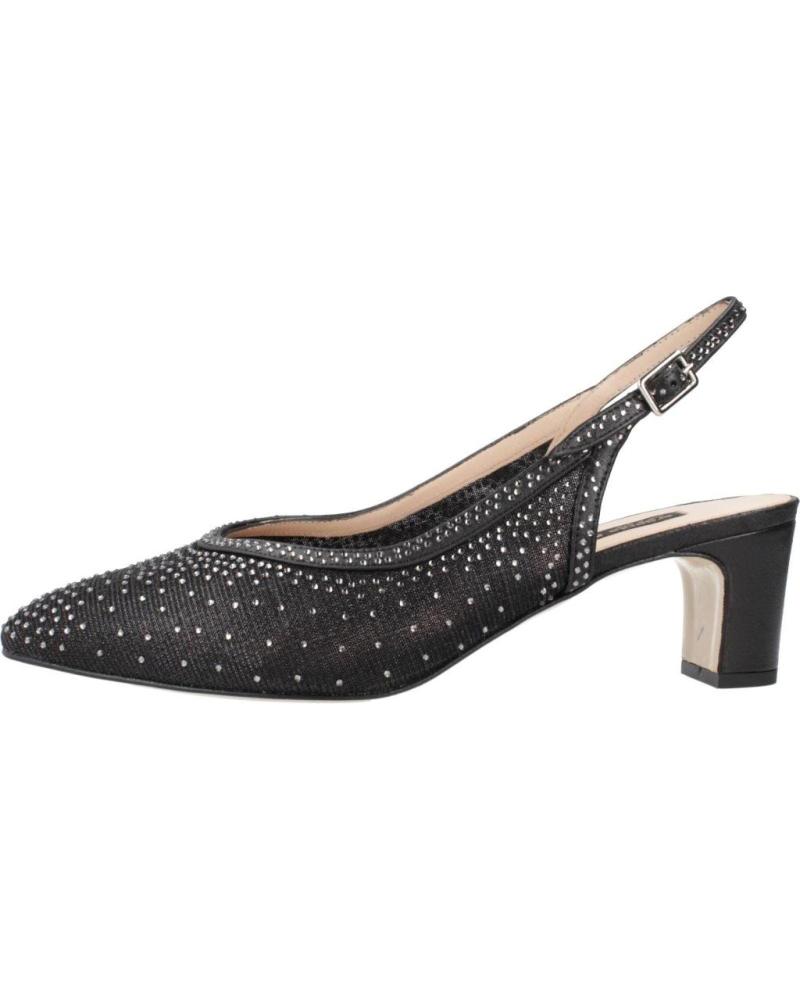 EZZIO SALONES MUJER ARGENTA MODELO 39201A COLOR  NEGRO