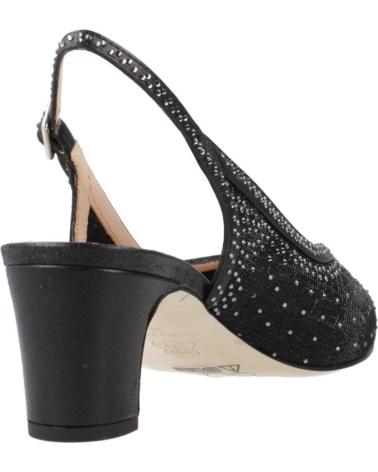 EZZIO SALONES MUJER ARGENTA MODELO 39201A COLOR  NEGRO
