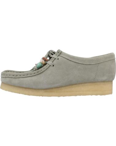 Sapato de vela de Mulher CLARKS MOCASINES MUJER MODELO WALLABEE COLOR VERDE SAGE