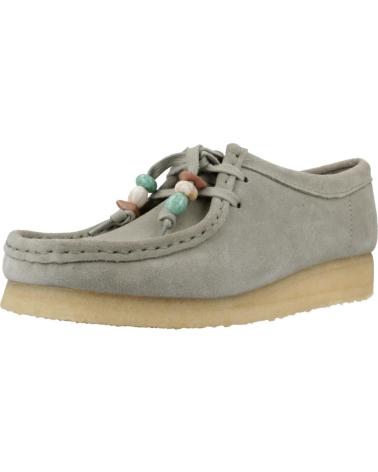 Sapato de vela de Mulher CLARKS MOCASINES MUJER MODELO WALLABEE COLOR VERDE SAGE