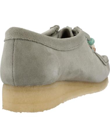 Sapato de vela de Mulher CLARKS MOCASINES MUJER MODELO WALLABEE COLOR VERDE SAGE