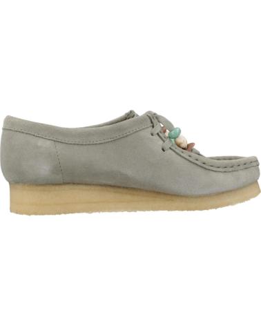 Sapato de vela de Mulher CLARKS MOCASINES MUJER MODELO WALLABEE COLOR VERDE SAGE