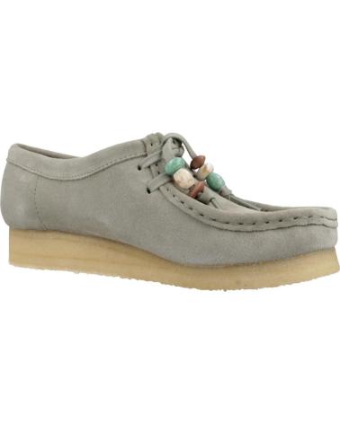 Sapato de vela de Mulher CLARKS MOCASINES MUJER MODELO WALLABEE COLOR VERDE SAGE