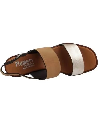 PLUMERS SANDALIAS MUJER MODELO 3969P COLOR ORO PLTN