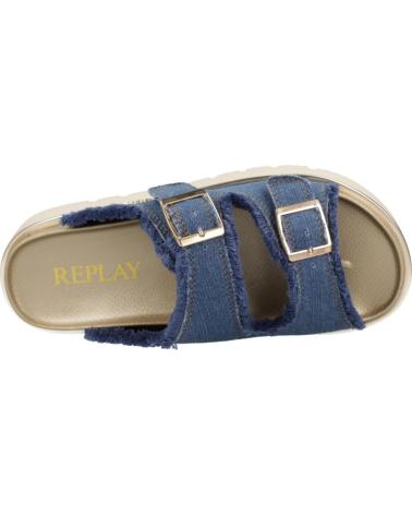 Sandali per Donna REPLAY SANDALIAS MUJER MODELO MUDDY COLOR AZUL DENIM