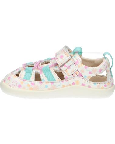 Sandalen für Mädchen KICKERS 1201323-10-0 KICK FRONY NAPPAPRINT 33 BLANC IMPRIME F