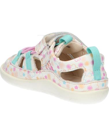 Sandalen für Mädchen KICKERS 1201323-10-0 KICK FRONY NAPPAPRINT 33 BLANC IMPRIME F