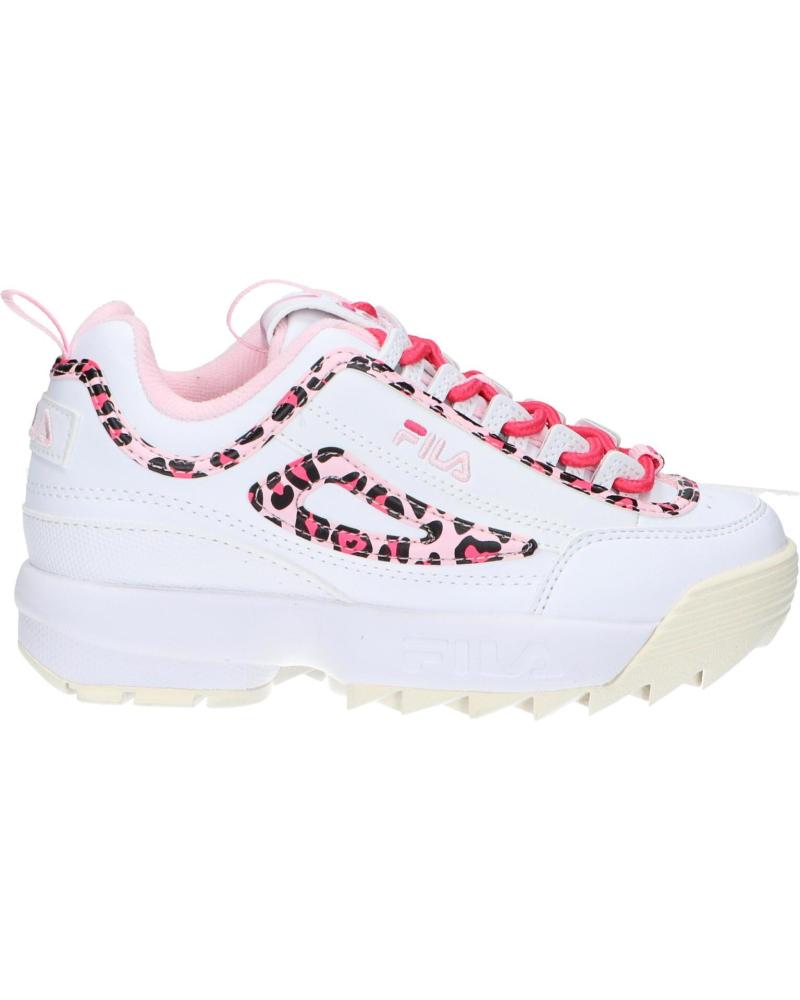 Esportes  de Menina FILA FFK0246 13170 DISRUPTOR WHITE LEOPARD