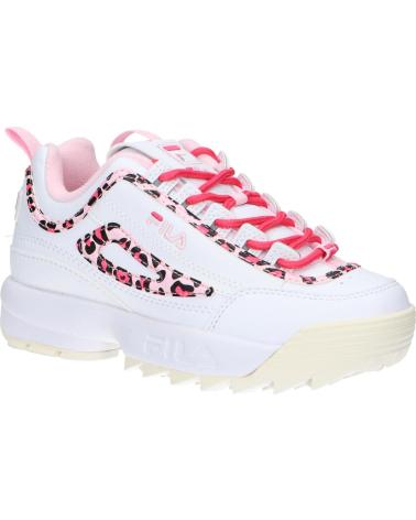 Esportes  de Menina FILA FFK0246 13170 DISRUPTOR WHITE LEOPARD