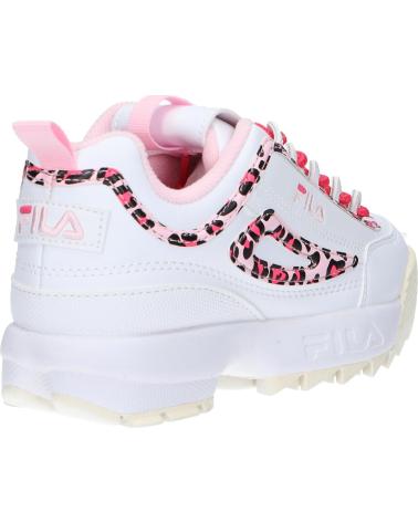 Esportes  de Menina FILA FFK0246 13170 DISRUPTOR WHITE LEOPARD