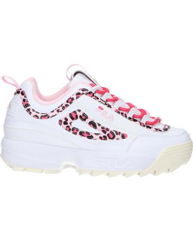 Woman and girl Trainers FILA FFT0134 13170 DISRUPTOR WHITE LEOPARD