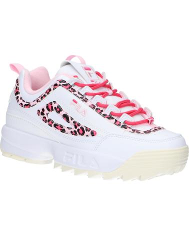 Sportif pour Femme et Fille FILA FFT0134 13170 DISRUPTOR WHITE LEOPARD