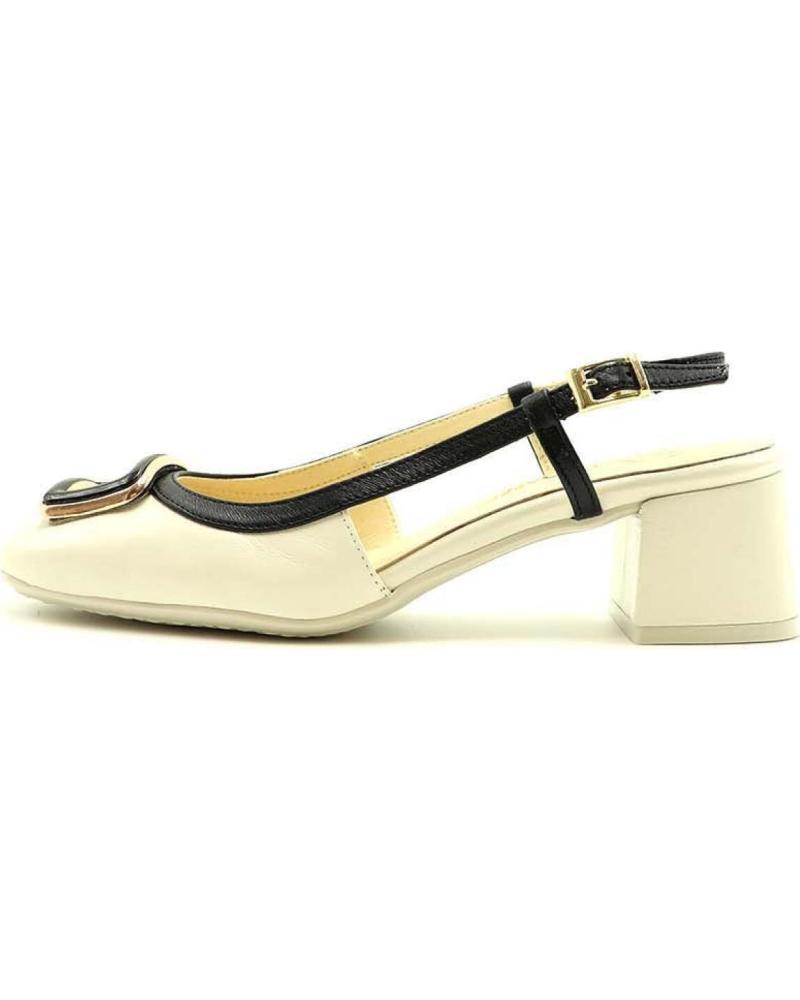 Sandali per Donna DESCANFLEX DESTALONADO APLIQUE DORADO 28115 NEGRO - HIELO