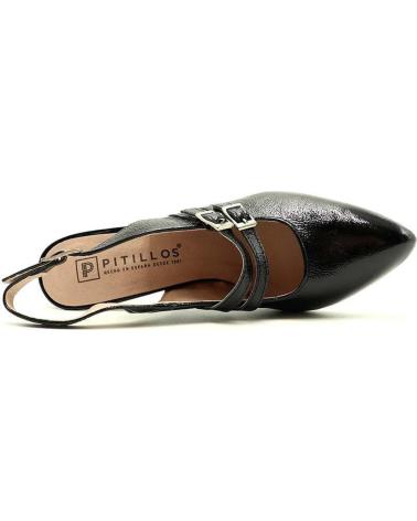 Zapatos de tacón per Donna PITILLOS DESTALONADO 10527 NEGRO