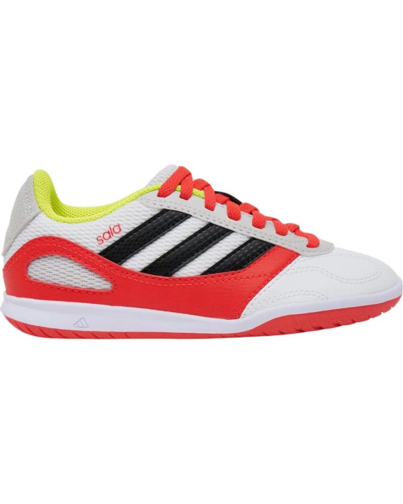 SCARPE DA CALCETTO ADIDAS SUPER SALA III J JUNIOR - BIANCO BLANCO