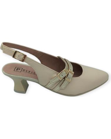 Bailarinas per Donna PITILLOS ZAPATO PIEL SALON BEIGE