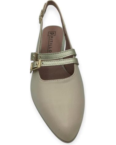 Bailarinas per Donna PITILLOS ZAPATO PIEL SALON BEIGE