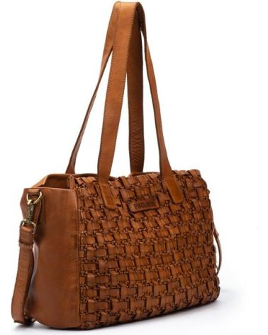 PIKOLINOS BOLSOS TELA TOTE AMER WHA MARRON MARRóN