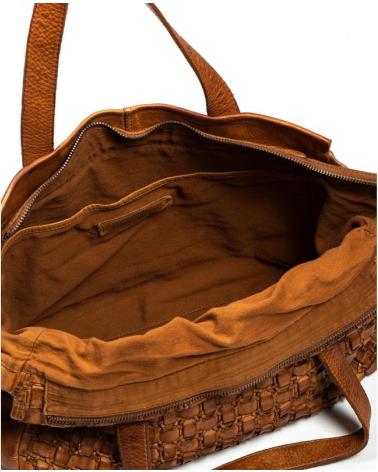 PIKOLINOS BOLSOS TELA TOTE AMER WHA MARRON MARRóN