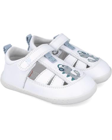 boy Sandals GARVALIN SANDALIA RESPETUOSA PARA CHICO 252334 SOFT DINOSAURIO BLANCOB050