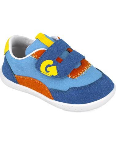 boy Trainers GARVALIN DEPORTIVA RESPETUOSA PARA CHICO 252335 SOFT REJILLA AZULAMARILLOB598