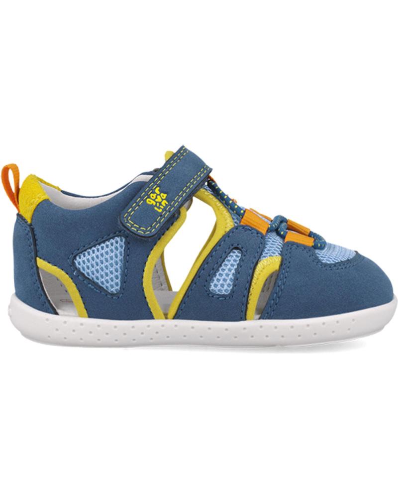 boy Sandals GARVALIN SANDALIA RESPETUOSA PARA CHICO 252336 SOFT REJILLA AZULAMARILLOB598