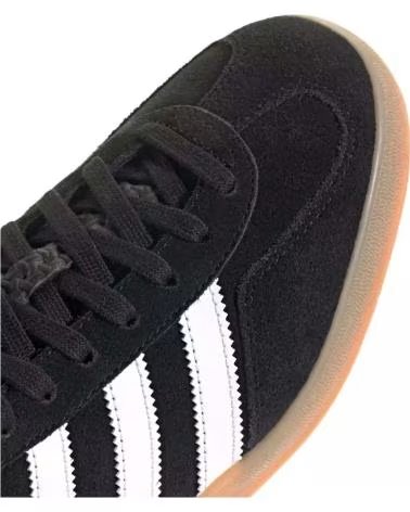 ADIDAS GAZELLE INDOOR JI2060 NERO STRISCE BIANCHE SUOLA GOMMA BLACK