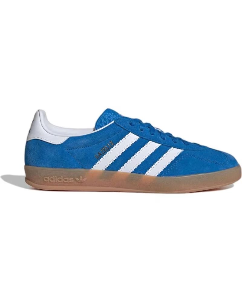 ADIDAS Gazelle Indoor JI2061 Woman Blue Bird - Cloud White - Gum ROYAL BLUE