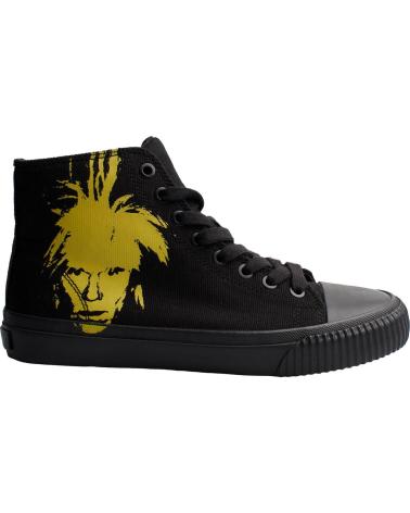 Sportif pour Femme CALVIN KLEIN ZAPATILLAS URBANAS DE CORTE ALTO R4134 PARA HOMBRE NEGRO-AMARILLO