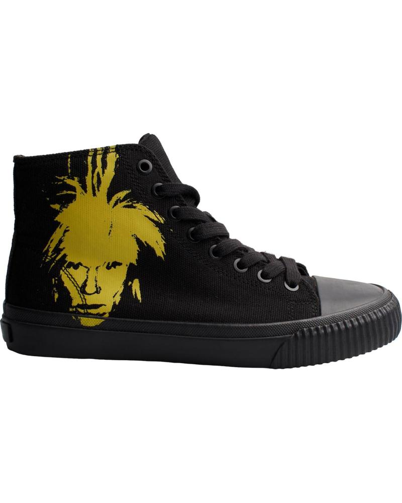 Sportif pour Femme CALVIN KLEIN ZAPATILLAS URBANAS DE CORTE ALTO R4134 PARA HOMBRE NEGRO-AMARILLO