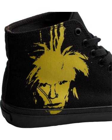 Sportif pour Femme CALVIN KLEIN ZAPATILLAS URBANAS DE CORTE ALTO R4134 PARA HOMBRE NEGRO-AMARILLO