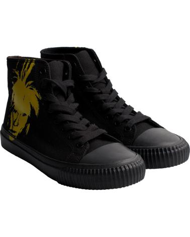 Sportif pour Femme CALVIN KLEIN ZAPATILLAS URBANAS DE CORTE ALTO R4134 PARA HOMBRE NEGRO-AMARILLO