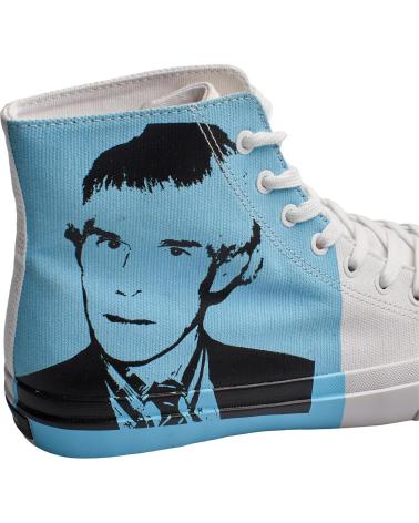 Sneaker für Damen CALVIN KLEIN ZAPATILLAS URBANAS DE CORTE ALTO S0347 PARA HOMBRE BLANCO-AZUL CELESTE
