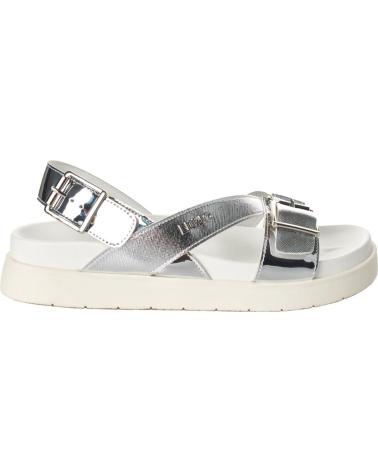 Woman Sandals LIU JO SANDALIAS DE PLATAFORMA 4A4727EX257 PARA MUJER BLANCO PLATEADO