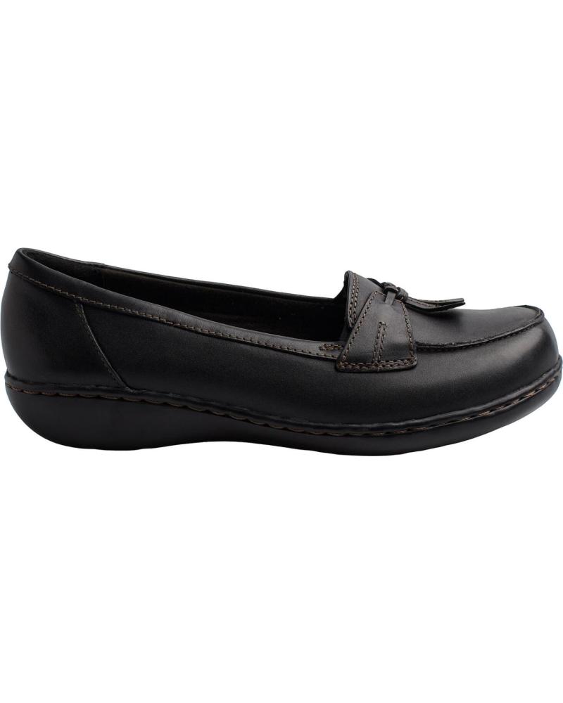 Woman Mocasines CLARKS MOCASINES DE PIEL ASHLAND-BUBBLE PARA MUJER NEGRO