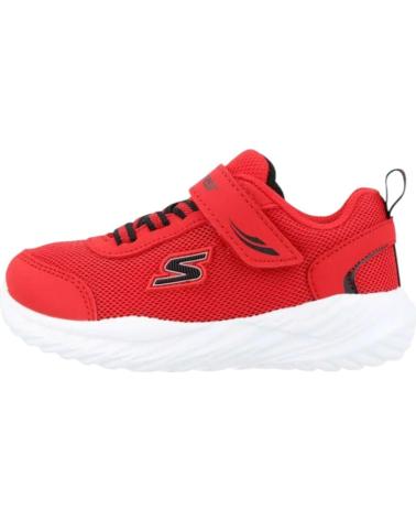 Sportivo per Bambino SKECHERS ZAPATILLAS NITRO SPRINT SWIFT BUDDIES NEGRO 407313N-RDB ROJO