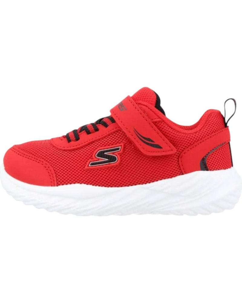Sportivo per Bambino SKECHERS ZAPATILLAS NITRO SPRINT SWIFT BUDDIES NEGRO 407313N-RDB ROJO
