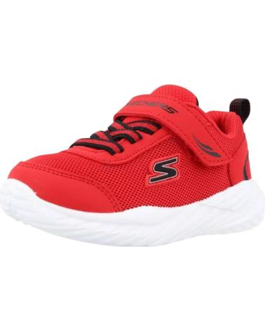 Sportivo per Bambino SKECHERS ZAPATILLAS NITRO SPRINT SWIFT BUDDIES NEGRO 407313N-RDB ROJO