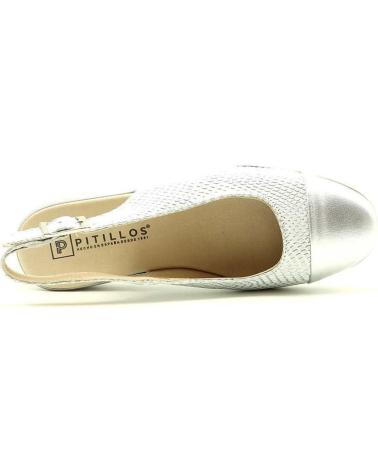 Bailarinas per Donna PITILLOS DESTALONADO 10374 PLATA
