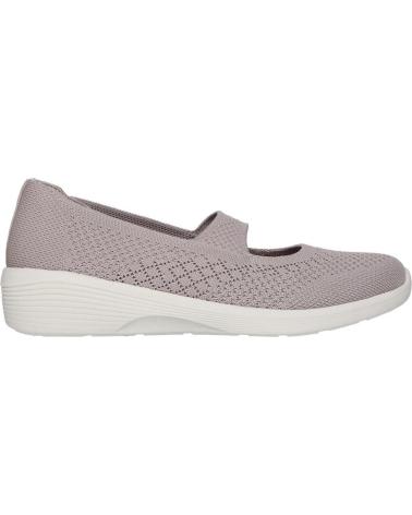 Woman Flat shoes SKECHERS ARYA TEJIDO NEGRO TAUPE