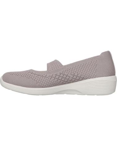 Woman Flat shoes SKECHERS ARYA TEJIDO NEGRO TAUPE