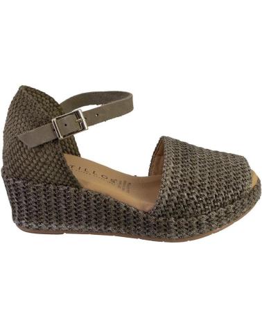 Sandalen für Damen PITILLOS 10560 SANDALIAS DE MUJER KAKI