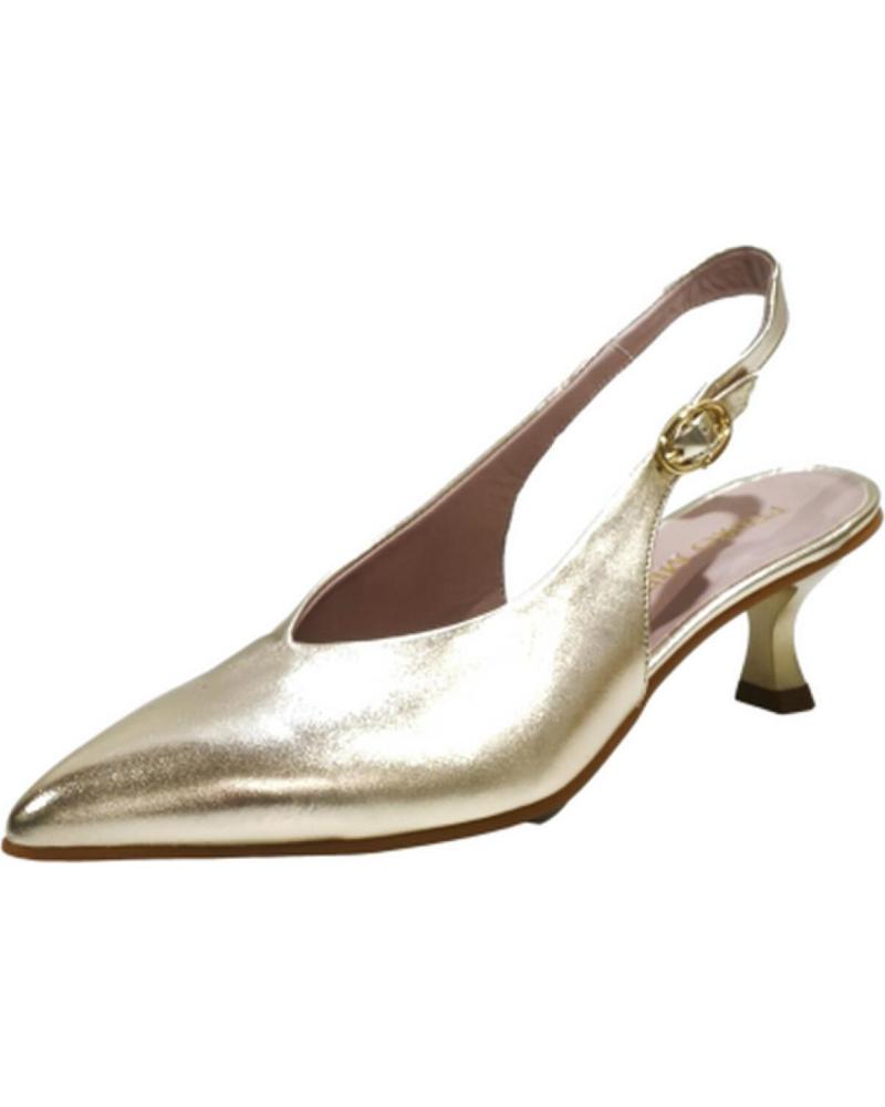 Ballerinas für Damen PEDRO MIRALLES ZAPATO VESTIR DE PIEL CON TACON PLATINO