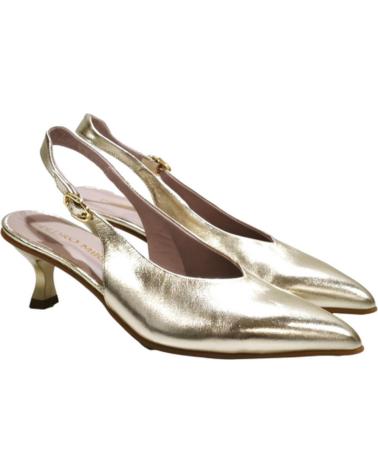 Ballerinas für Damen PEDRO MIRALLES ZAPATO VESTIR DE PIEL CON TACON PLATINO