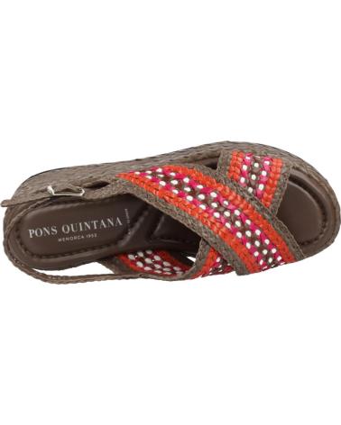 Sandali per Donna PONS QUINTANA SANDALIAS MUJER MODELO MAUI COLOR MARRON V243